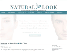 Tablet Screenshot of naturallookskinclinic.com